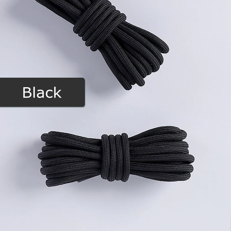 1 Pair Round Shoelaces Coconut 350 Black Angel 700 Classic Shoe Laces Tightly Woven Does Not Snag Shoelace For Sneakers