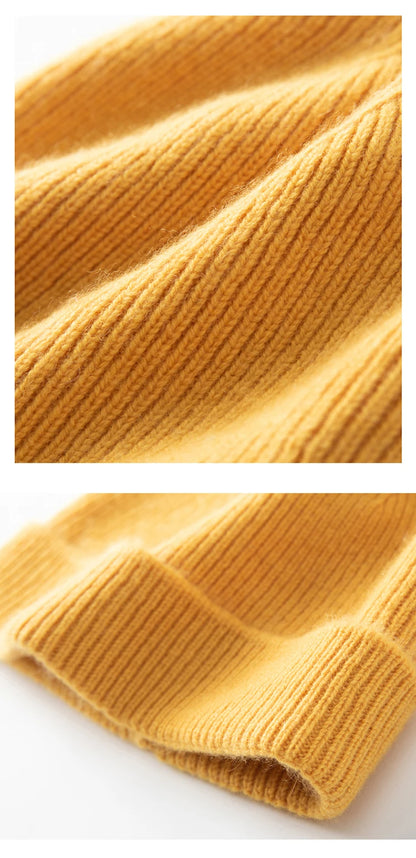 Keep Warm Winter Hat for Children Unisex Knit Cap Kids 100% Cashmere Skullies Hats for Boys Bonnet Girls Caps Accessories
