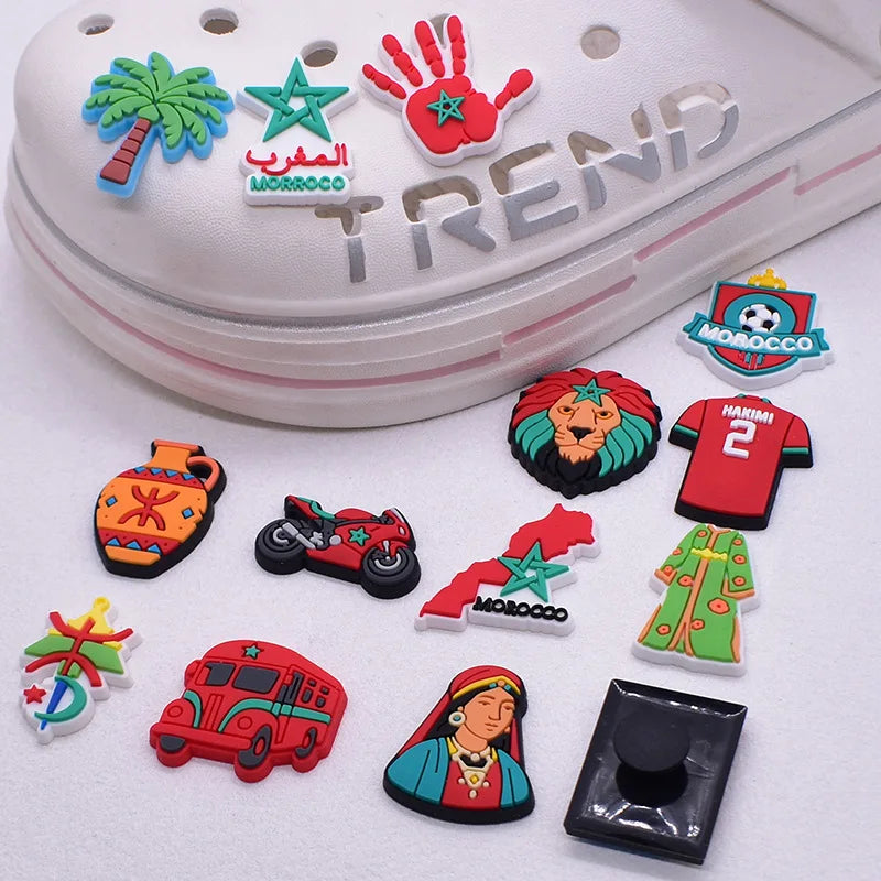 Morocco hole shoes charms shoe buckle removable DIY hole bag decorative accessories decorations wholesale shoe accessories