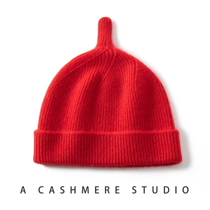 Keep Warm Winter Hat for Children Unisex Knit Cap Kids 100% Cashmere Skullies Hats for Boys Bonnet Girls Caps Accessories