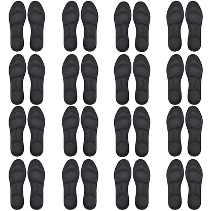 4PCS 5D Massage Memory Foam Insoles Thickening Breathable Cushion Cushioning Comfort Suitable For High Heels Insoles