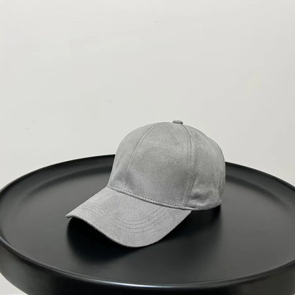 Fashion Adjustable Suede Baseball Caps For Men Women Autumn Winter Solid Retro Snapback Hip Hop Hat Unisex Street Sun Visor Caps