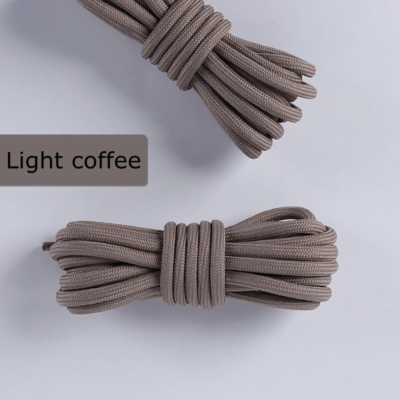 1 Pair Round Shoelaces Coconut 350 Black Angel 700 Classic Shoe Laces Tightly Woven Does Not Snag Shoelace For Sneakers