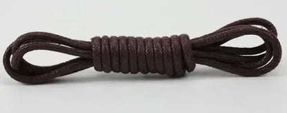 Solid Color Cotton Waxed Shoelaces Leather Waterproof Round Shoe Laces Boots Shoelace Shoestring Accessories