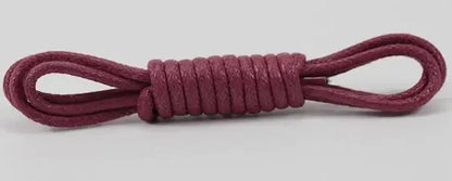 Solid Color Cotton Waxed Shoelaces Leather Waterproof Round Shoe Laces Boots Shoelace Shoestring Accessories