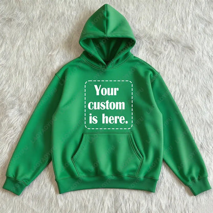 2026 Student Casual Custom Printed Text DIY Hoodie Customized Personalized Hoody Custom Hoodies Text Sweatshirt Clothes