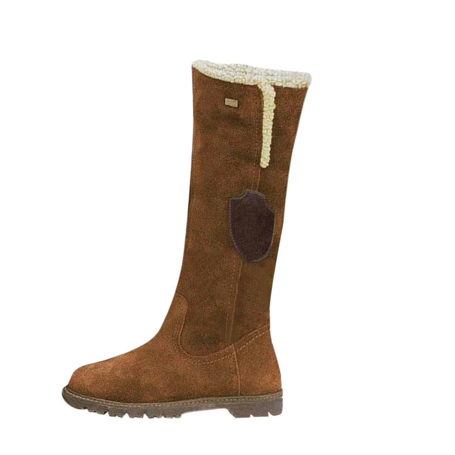 Fashion Half Boots Women Solid Color Large Size Slope Autumn Winter Suede Side Zipper Shoes Round Head Comfort Casual Boots