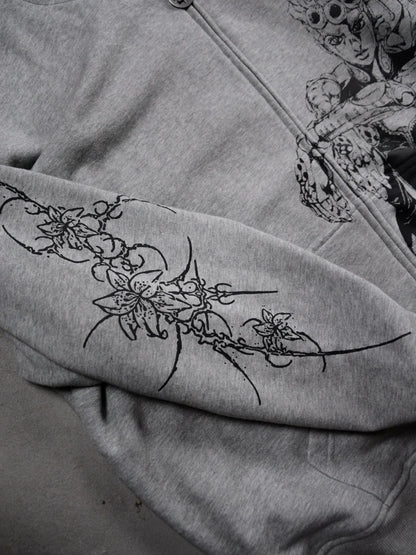 Harajuku Jojo Bizarre Adventure Zip Up Hoodies Oversized Mens Womens Zipper Hoodie Hip Hop CoupleS Y2k Street Sweatshirt