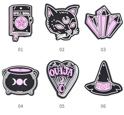Magic Halloween Day PVC shoe Charms Slippers Buckle combination Fit Wristbands accessories Decoration Bands gift unisex party