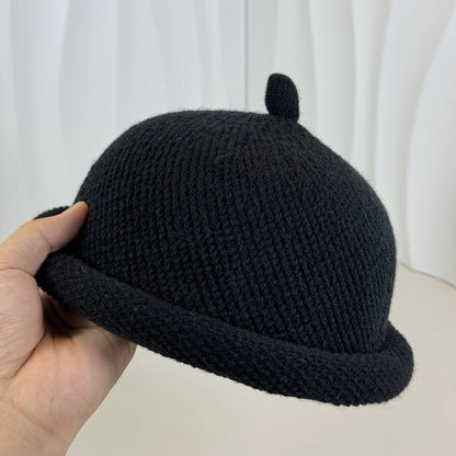 Japanese style Womens Fashion Bucket Hats Knitted Melon Skin Hats Casual Berets Landlord Hats Warm Painter Pacifier Caps 모자