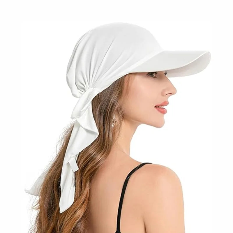 Summer Baseball Caps Turban Shawl Design Women Muslim Low Profile Fitted Hat 2024 Soft Breathable Headscarf Hijabs