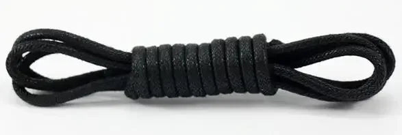 Solid Color Cotton Waxed Shoelaces Leather Waterproof Round Shoe Laces Boots Shoelace Shoestring Accessories