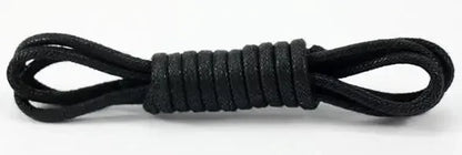 Solid Color Cotton Waxed Shoelaces Leather Waterproof Round Shoe Laces Boots Shoelace Shoestring Accessories