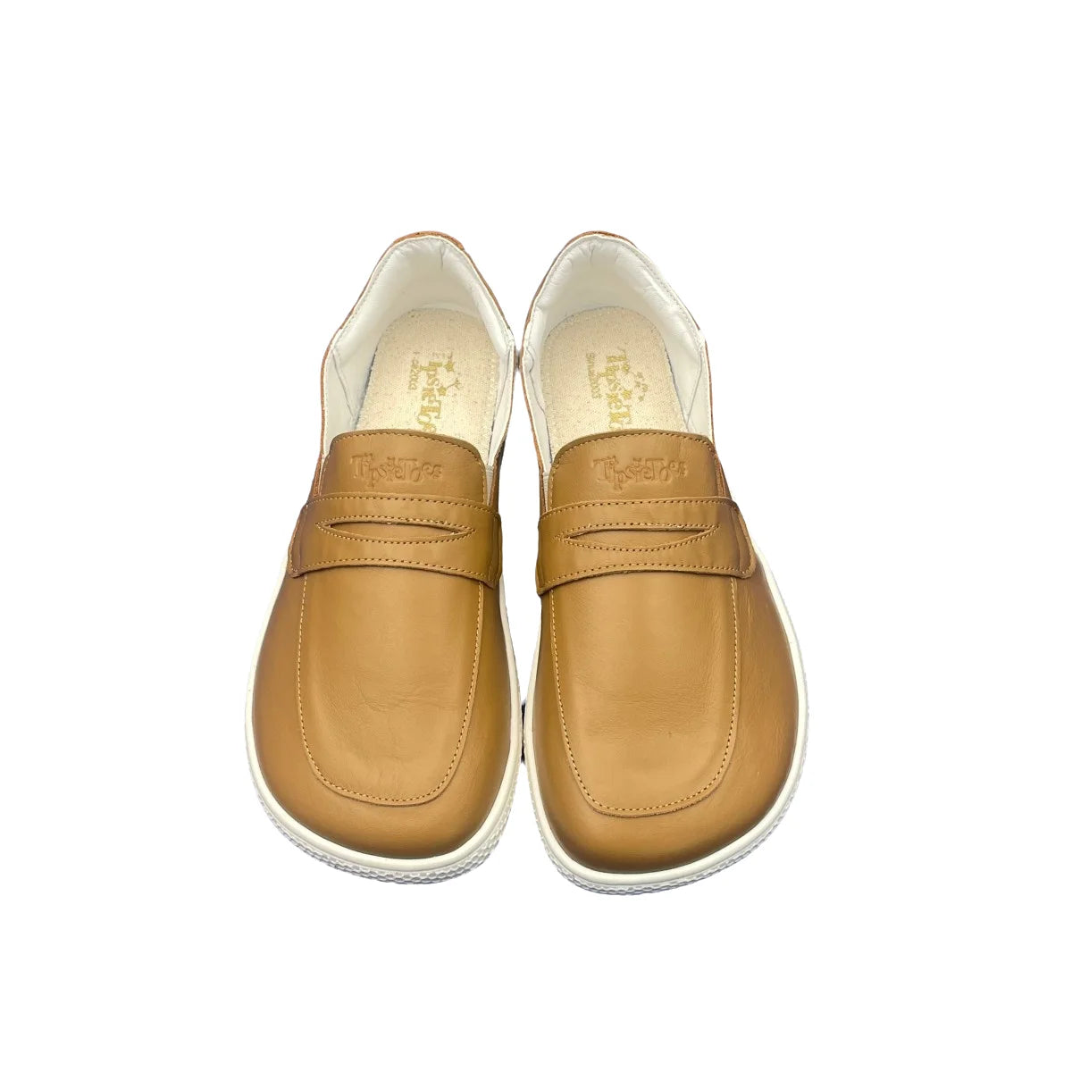 Tipsietoes 2025 Sprinng Autumn Barefoot Genuine Leather Men Women Slippers With Flat Soft Sole Zero Drop Wider Toes Box