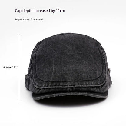 Vintage Washed Cotton Flat Cap Men Newsboy Hat Duckbill Ivy Cap Women Casual Driving Cabbie Painter Beret Spring Autumn