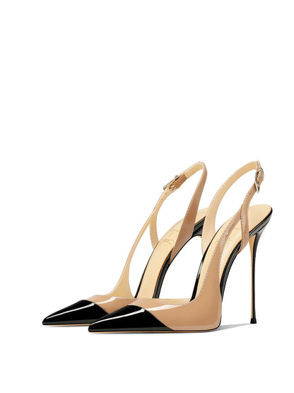 White Patent Leather Design with a High-End and Non-Tiring Foot Feel. 2026 New Pointed and Slim Heeled High Heels for Women