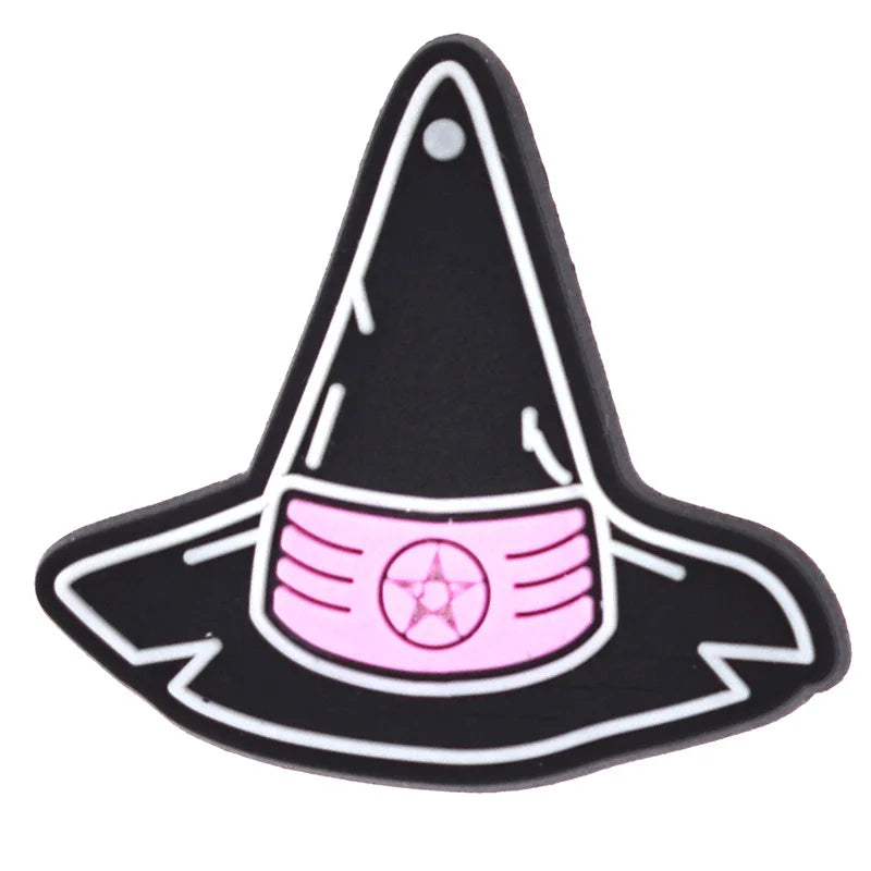 Magic Halloween Day PVC shoe Charms Slippers Buckle combination Fit Wristbands accessories Decoration Bands gift unisex party