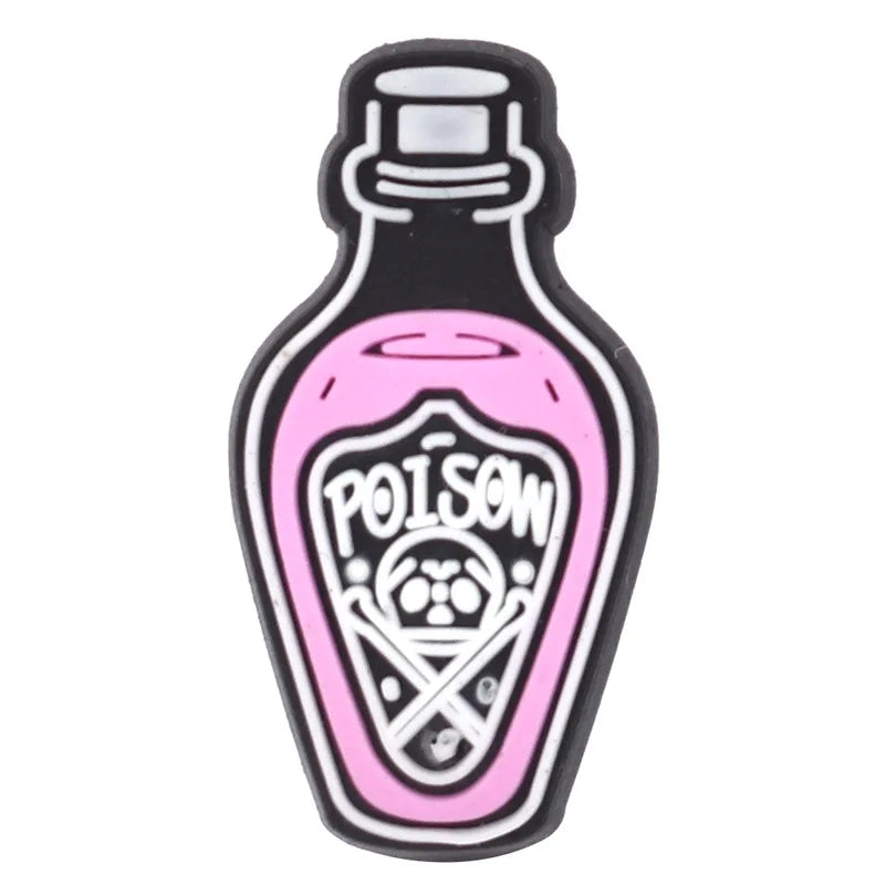 Magic Halloween Day PVC shoe Charms Slippers Buckle combination Fit Wristbands accessories Decoration Bands gift unisex party