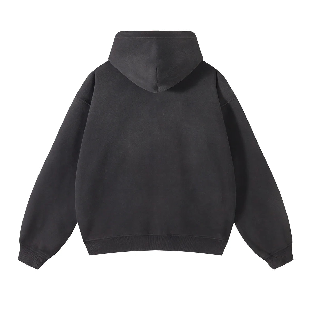 Men's Zip Up Hoodies Tie Dye Washed Double Oversize Cardigan Sweatshirt Loose Plus Plush Gradient Man Hooded Pullovers Winter