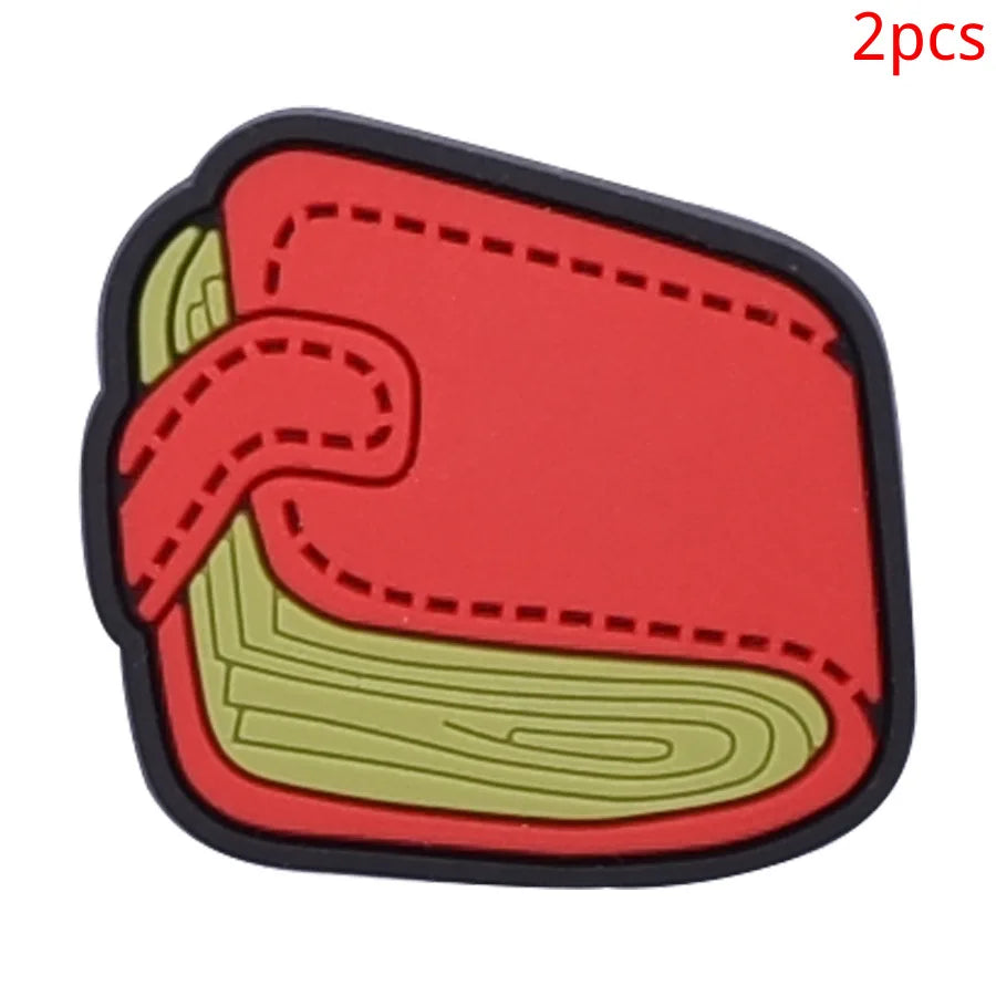 2pcs Lot Coin Money Shaped Character Shoe Buckles Charms Combination Designer for Women Accessories for Girls Adults Unisex Gift