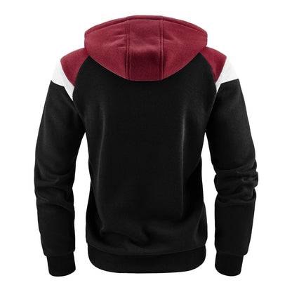 New Men Hoodies Jacket JURASSIC PARK Dinosaur World Graphic Men's Color Blocking Contrasting Sweatshirt, Men Casual Sports Top