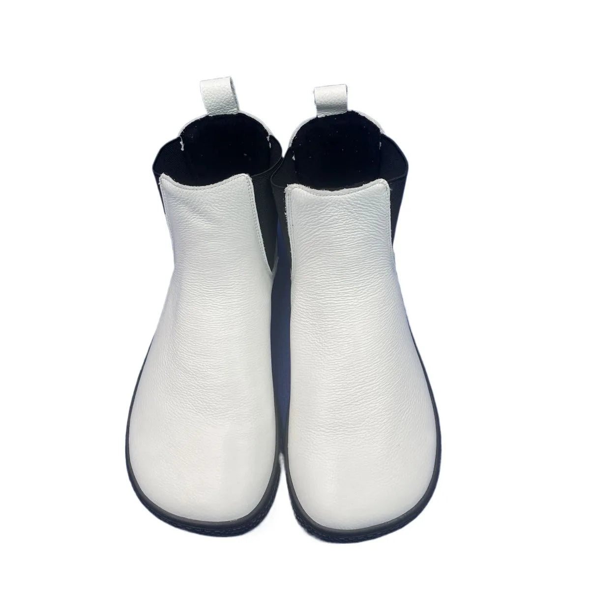Tipsietoes Chelsea Barefoot Autumn Genuine Cow Leather Boots With Wool Linning Inside For Women Wider Toes Box Light Weight