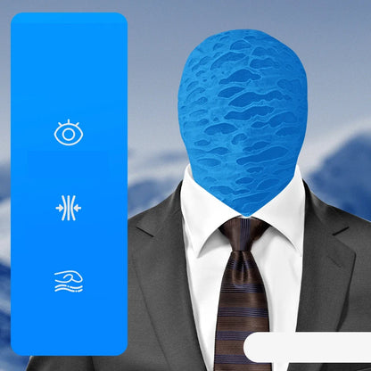 Balaclava Summer Full Face Breathable Mask Translucent UV Protection Face Cover Elastic Halloween Role Playing Ice Silk Cosplay