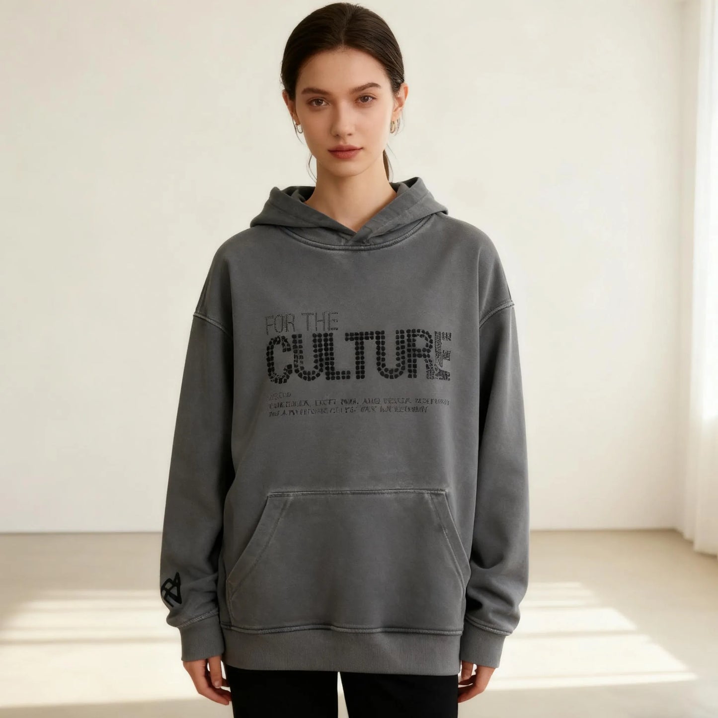 Retro Fashion Hoodies Autumn Winter New Loose American Personalized Clothing Trend Letter Rhinestones Trendy Streetwear