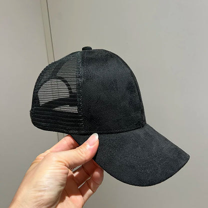 Fashion Adjustable Suede Baseball Caps For Men Women Autumn Winter Solid Retro Snapback Hip Hop Hat Unisex Street Sun Visor Caps