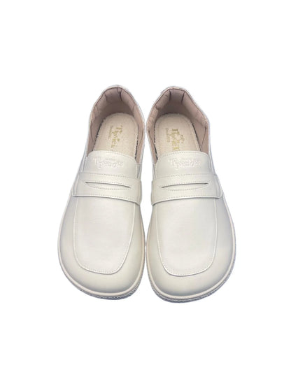 Tipsietoes 2025 Sprinng Autumn Barefoot Genuine Leather Men Women Slippers With Flat Soft Sole Zero Drop Wider Toes Box