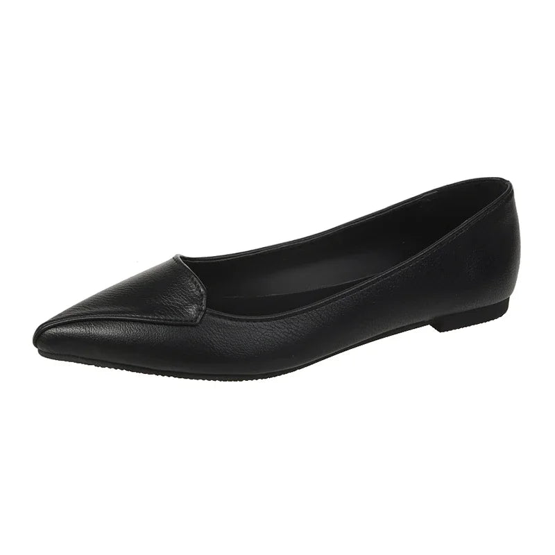 Women Fashion Pointed Toe Slip on Shoes Summer Woman Loafers Comfortable Ladies Yellow Boat Shoes Autumn Flats Zapatos Mujer