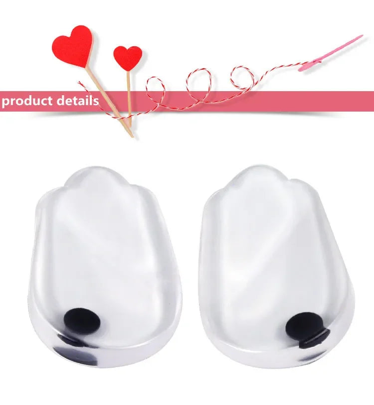 1 Pair Silicone Gel Foot Insoles X/O Shape with Magnet Heel Pad for Men And Women Foot Care Insert for Comfort