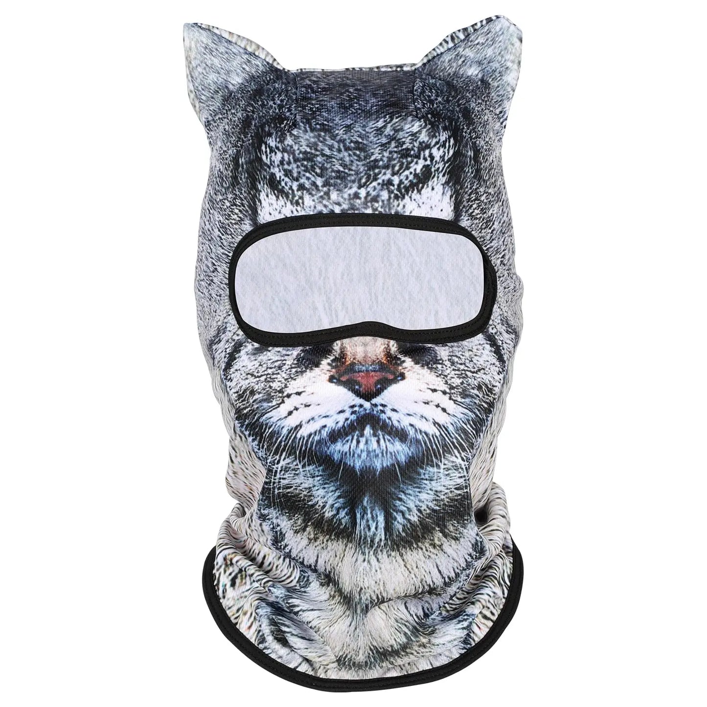3D Cat Animal Ski Balaclava Ski Mask with Ears,Suitable for Music Festivals,Raves,Ski,Halloween or Party Outdoor