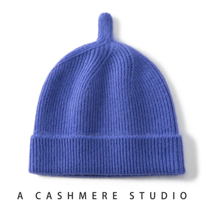 Keep Warm Winter Hat for Children Unisex Knit Cap Kids 100% Cashmere Skullies Hats for Boys Bonnet Girls Caps Accessories