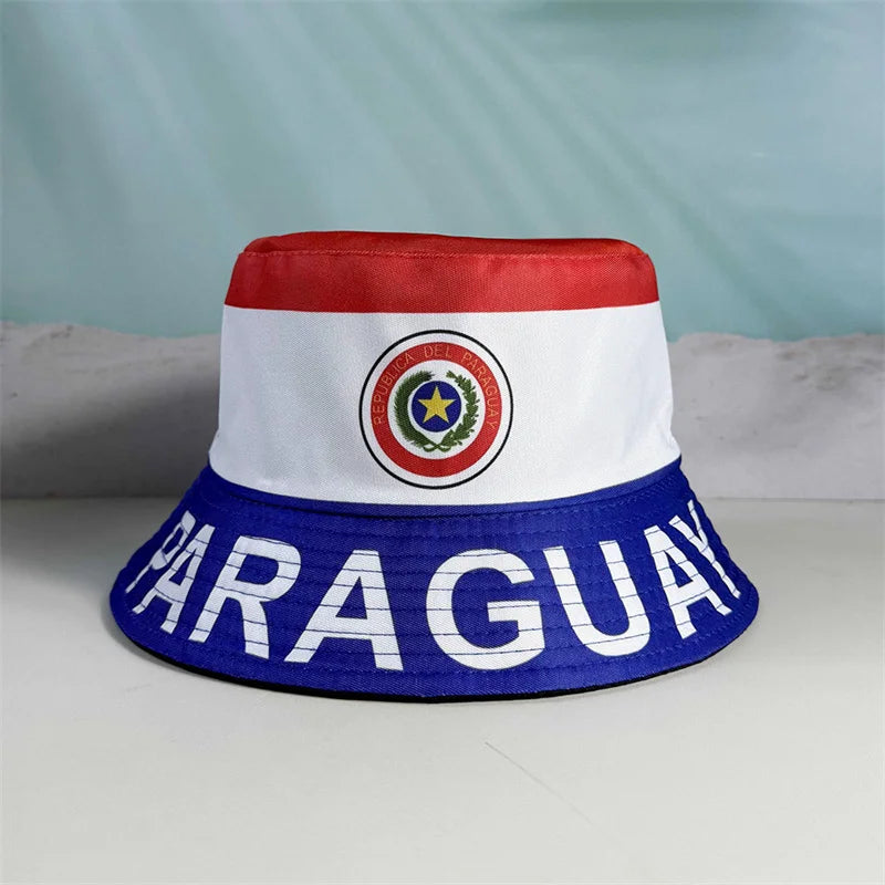 2026 Countries National Flag Bucket Hat Men Women Football FanParty Football Cup Sports Support Sun Hat Soccer Fan Fisherman Hat