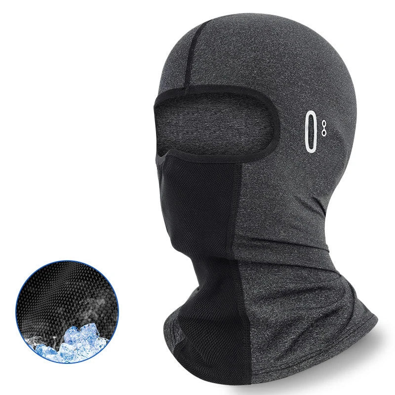 Sun Protection Balaclava  Cycling Full Face Mask Hiking Ice Silk Sun Men Women Sunglasses Holes Cooling Motorcycle Face Cover