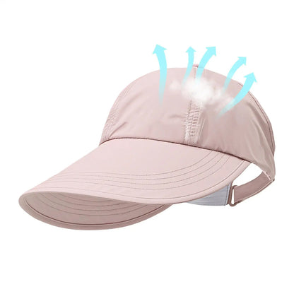 Breathable Sunhat with Wide Brim  UV Protection Summer Outdoor Beach Fisherman Hat Sunscreen Protection Cap Adjustable Sun Hat