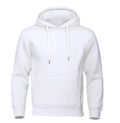 Autumn Winter Men Fleece Warm Mens Sweatshirt Casual Solid Color Streetwear Pullovers Sport School Fashion Hot Sale Hoodies