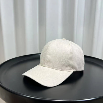 Fashion Adjustable Suede Baseball Caps For Men Women Autumn Winter Solid Retro Snapback Hip Hop Hat Unisex Street Sun Visor Caps