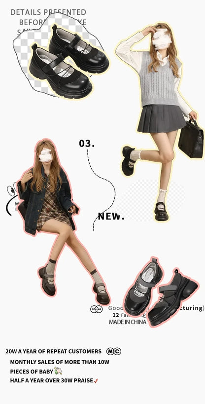 Autumn Chunky Women Sports Shoes Fashion Shallow Butterfly-knot Platform Sneakers Ladies Casual Flats Outdoor Mary Jane Shoe
