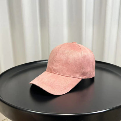 Fashion Adjustable Suede Baseball Caps For Men Women Autumn Winter Solid Retro Snapback Hip Hop Hat Unisex Street Sun Visor Caps