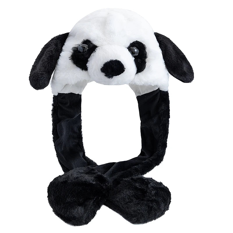 Hot Sale Unisex Funny Ear Hat Animal Style Couple Cute Ear Moving Up Cap Men Women Girls Rabbits Ears Plush Winter Lovely Hat ﻿