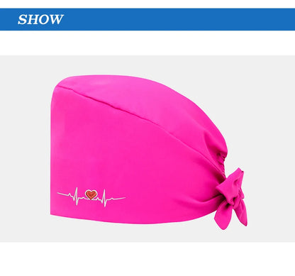 ECG Embroider Working Hats for Man Woman Pet TOOTH Clinic Scrub Caps Quick Dry Breathable Dentist Cap MSG-03
