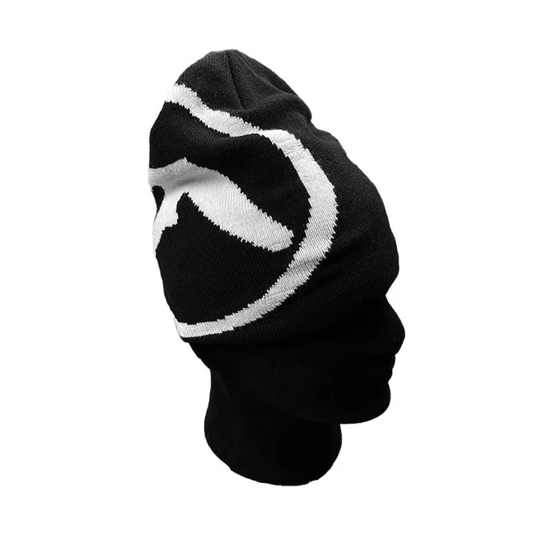 Women's Hat Hip Hop Knitting Winter Beanies Caps Y2k Streetwear Fashion Pullover Aphex Twin Vintage Warm Unisex Accessories