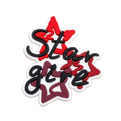 single 2K style glass PVC shoe Charms Slippers Buckle combination Fit Wristbands accessories Decoration Bands gift unisex party