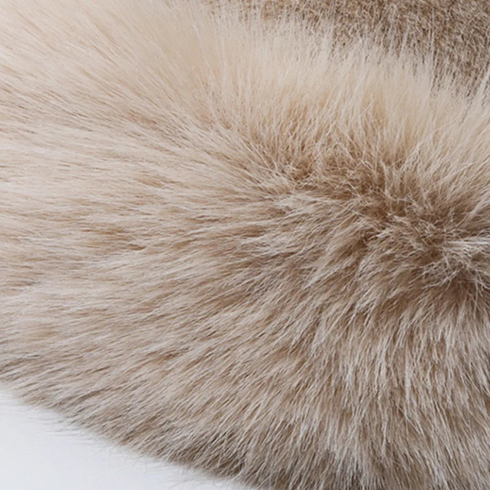Fur Hat Women Warm Snow Ski Cap Female Faux Fox Fur Thick Warm Winter Hat Lady Windproof Russian Hat Ear Warmer Bonnet Hot Sale