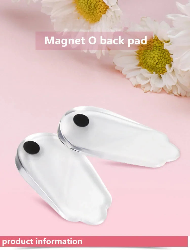 1 Pair Silicone Gel Foot Insoles X/O Shape with Magnet Heel Pad for Men And Women Foot Care Insert for Comfort
