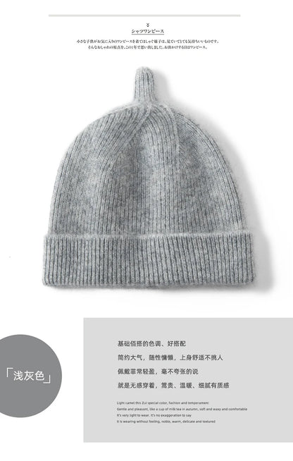 Keep Warm Winter Hat for Children Unisex Knit Cap Kids 100% Cashmere Skullies Hats for Boys Bonnet Girls Caps Accessories