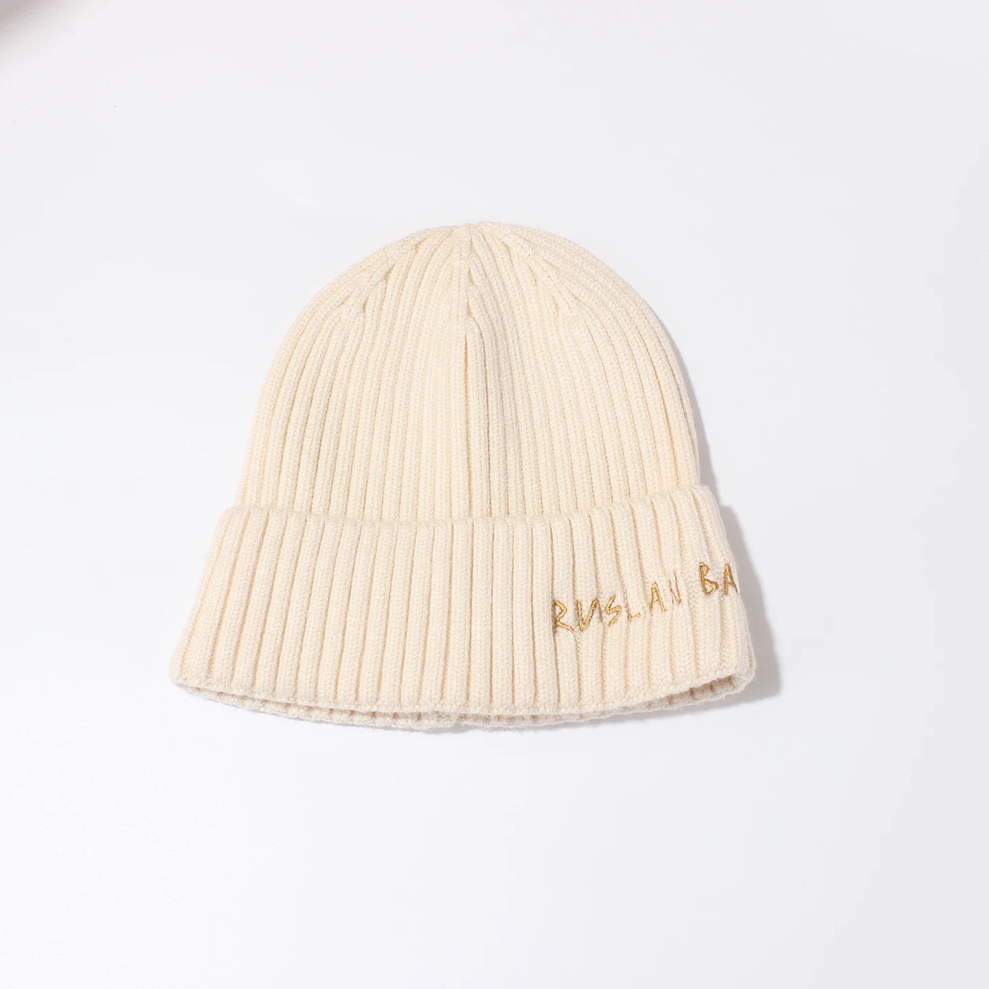Winter Keep Warm Knitted Beanie Hat | Cold Weather Fashion Hat | Thick Unisex Letter Embroidered Cap for Men and Women |