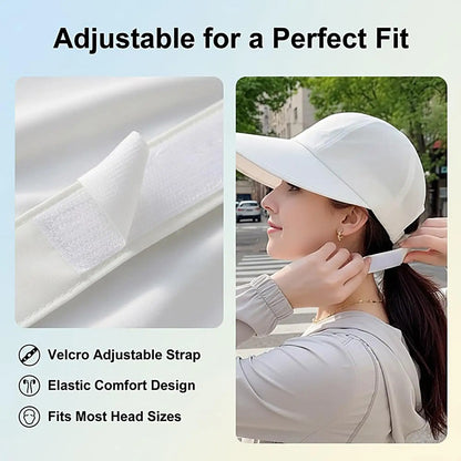 Breathable Sunhat with Wide Brim  UV Protection Summer Outdoor Beach Fisherman Hat Sunscreen Protection Cap Adjustable Sun Hat
